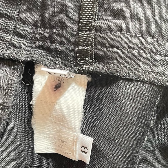 Vintage Madeleine Black Rayon Walking Shorts Size 8 - Picture 5 of 11